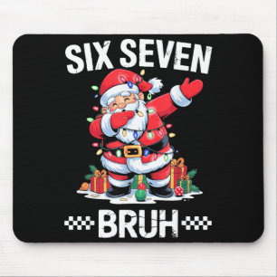 67 Six Seven Burh Christmas 6 7 Meme Mouse Pad