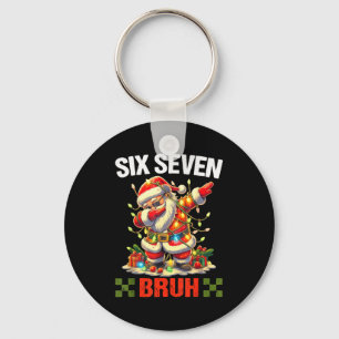 67 Six Seven Burh Funny Christmas 6 7 Meme Men Wom Keychain