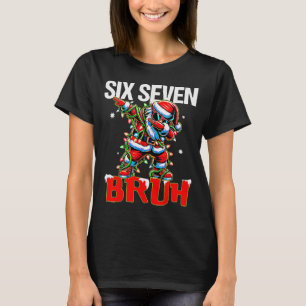 67 Six Seven Burh Santa Christmas 6 7 Meme Men Wom T-Shirt