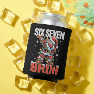 67 Six Seven Burh Santa Dab Christmas 6 7 Meme Can Cooler