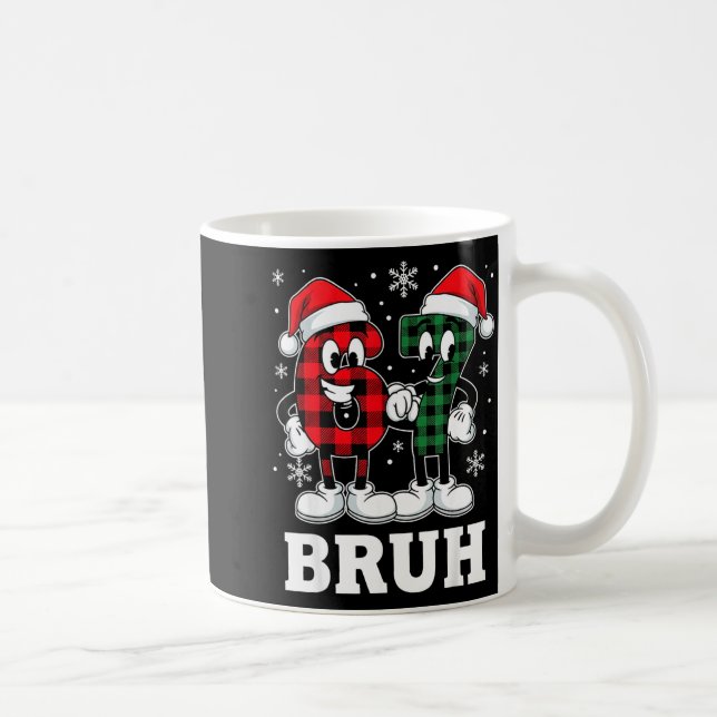 67 Six Seven Christmas Bruh Funny Italian Brainrot Coffee Mug (Right)