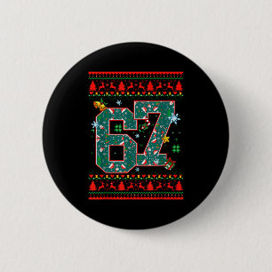 67 Six Seven Christmas Funny Meme Hand 67 Couples  Button