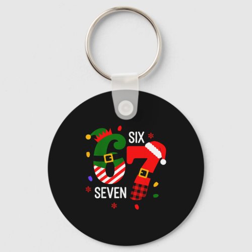 67 Six Seven Christmas  Keychain