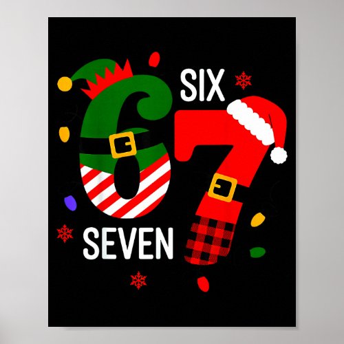 67 Six Seven Christmas  Poster
