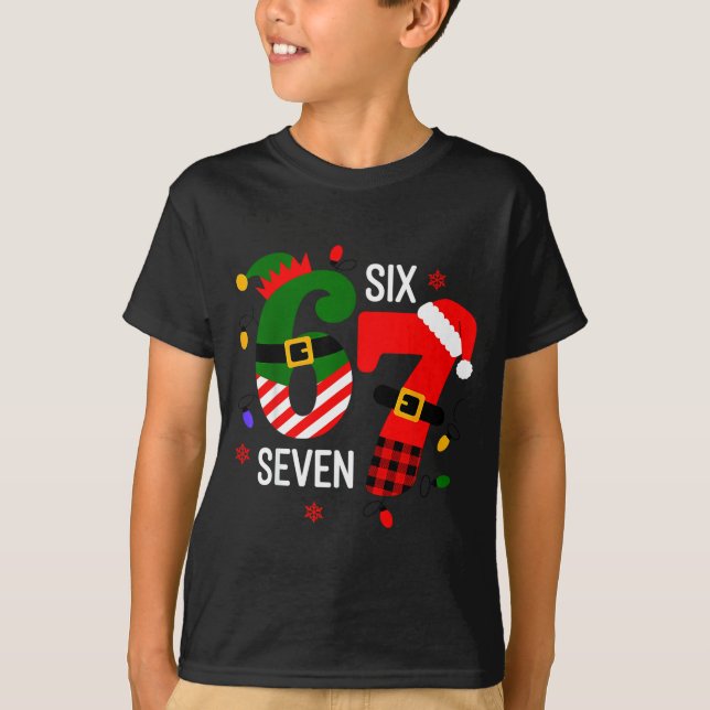 67 Six Seven Christmas  T-Shirt (Front)