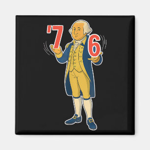 67 Six Seven Funny George Washington Meme T-shirt_ Magnet