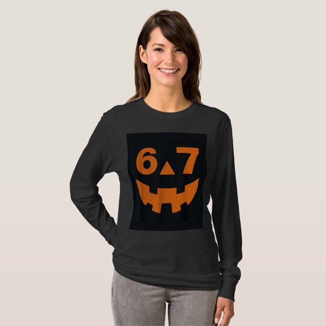 67 Six Seven Funny Halloween Costume T-Shirt (Front Full)