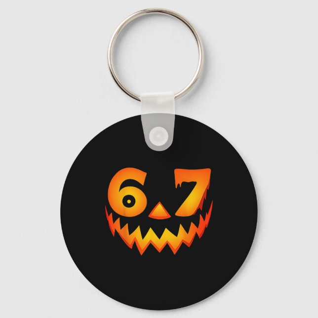 67 Six Seven Halloween Costume For Students Teache Keychain (Front)