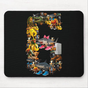 67 Six Seven Italian Brainrot Christmas Matching C Mouse Pad