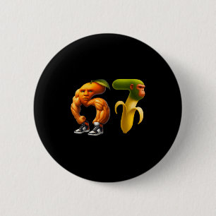 67 Six Seven Italian Brainrot Meme Couple Matching Button
