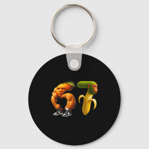 67 Six Seven Italian Brainrot Meme Couple Matching Keychain
