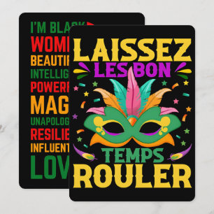 67 Six Seven Mardi-Gras Black History 2026 Holiday Card