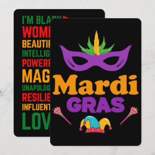 67 Six Seven Mardi-Gras Black History 2026 Holiday Card