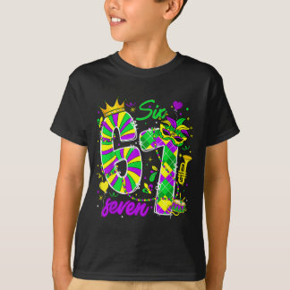 67 Six Seven Mardi Gras Carnival New Orleans Fleur T-Shirt