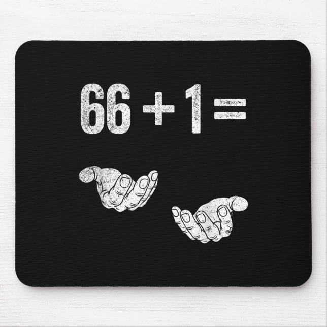 67 Six Seven Math Mathematics Brainrot Equation Bi Mouse Pad (Front)