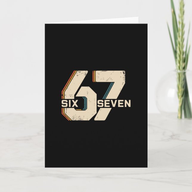 67 Six Seven Meme 1  Card (Front)