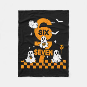 67 Six Seven Meme 6 7 Couple Matching Halloween Co Fleece Blanket
