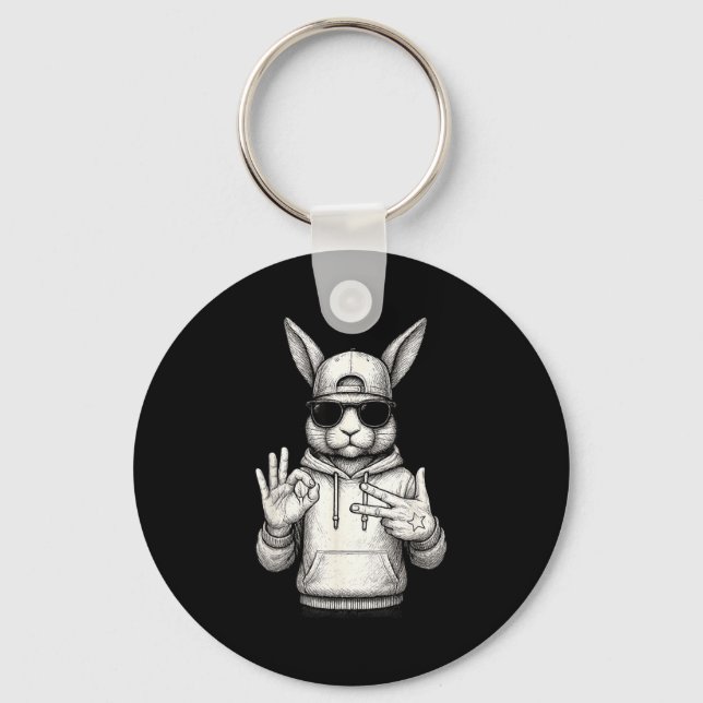67 Six Seven Meme 6 7 Funny Easter Day For Boys Me Keychain (Front)