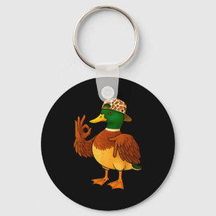 67 Six Seven Meme Camo Mallard Duck Hunting Boys M Keychain