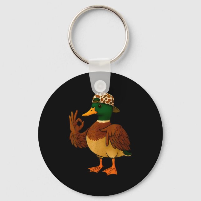 67 Six Seven Meme Mallard Duck Hunting Season Boy  Keychain (Front)