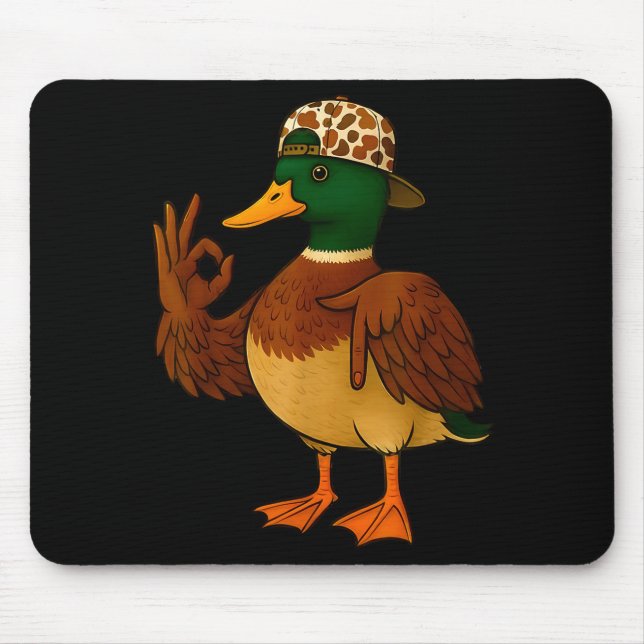 67 Six Seven Meme Mallard Duck Hunting Season Boy  Mouse Pad (Front)