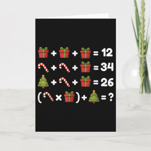 67 Six Seven Meme Math Christmas Equation Logic Pu Card