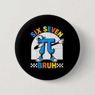 67 six seven meme math funny day math teacher men button