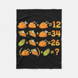67 Six Seven Meme Math Thanksgiving Equation Logic Fleece Blanket