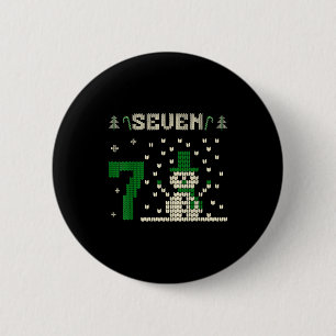 67 Six Seven Meme Snowman Christmas Couple Matchin Button