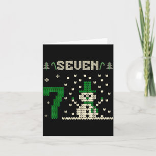 67 Six Seven Meme Snowman Christmas Couple Matchin Card
