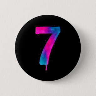 67 Sixty Seven Halloween Costume Colorful Funny 6 Button