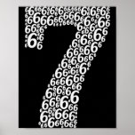 67 Sixty Seven Halloween Costume Design Funny 6 7  Poster