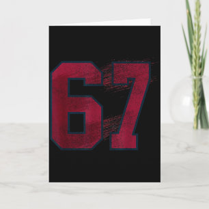 67 Sixty Seven Halloween Costume Flying Bats Funny Card