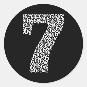 67 Sixty Seven Halloween Costume Funny Meme Classic Round Sticker