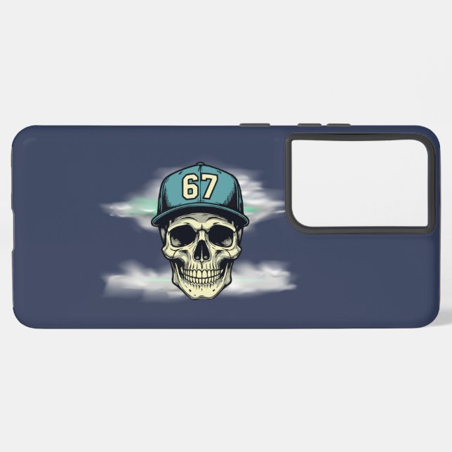 67 Skull Samsung Galaxy Case (Back Horizontal)