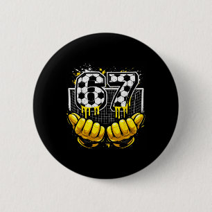 67 Soccer Number Goalkeeper Drip Glove Button
