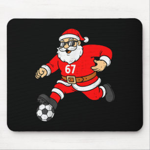 67 Soccer Santa Six Seven Meme Christmas Srt Men B Mouse Pad