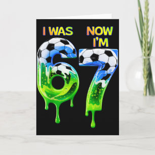 67 Soccer Shirt For Boys Birthday 67 , Soccer 67  Card