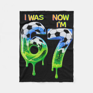 67 Soccer Shirt For Boys Birthday 67 , Soccer 67 Fleece Blanket