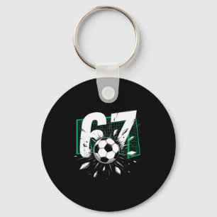 67 Soccer Six Seven 6 7 Meme 67 For Boys Men Keychain