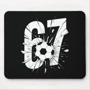 67 Soccer Six Seven 6 7 Meme 67 Mouse Pad