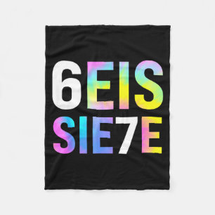 67 Spanish Meme Seis Siete Six Seven Funny Spaniea Fleece Blanket