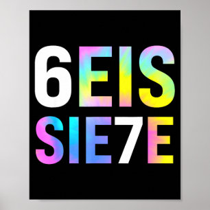 67 Spanish Meme Seis Siete Six Seven Funny Spaniea Poster