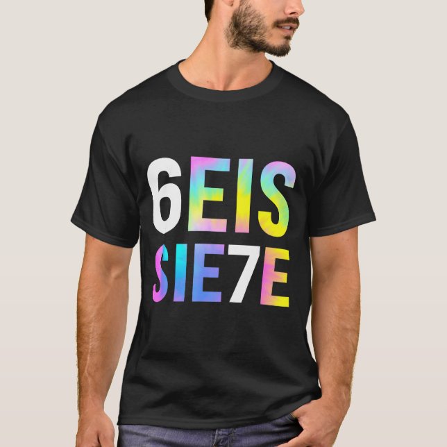 67 Spanish Meme Seis Siete Six Seven Funny Spaniea T-Shirt (Front)