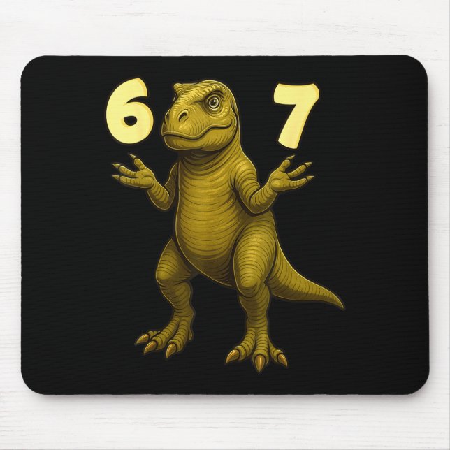 67 T-rex Hands Motion Dinosaur Meme For Kids Teens Mouse Pad (Front)