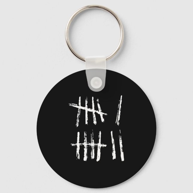 67 Tally Mark Shirt Funny Six Seven 67 Meme 6 7 Nu Keychain (Front)
