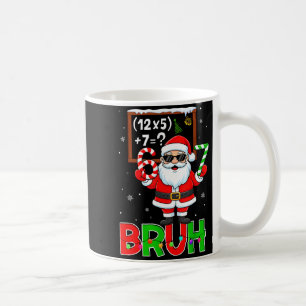 67 Teacher Christmas Santa Six Seven Meme Math Equ Coffee Mug