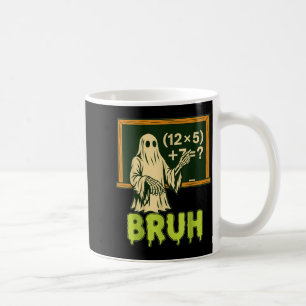 67 Teacher Halloween Ghost Six Seven Meme Brainrot Coffee Mug