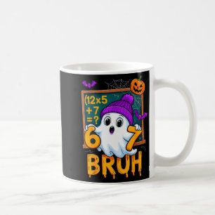 67 Teacher Halloween Ghost Six Seven Meme Math Hum Coffee Mug