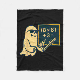 67 Teacher Halloween Skeleton Ghost Six Seven Meme Fleece Blanket